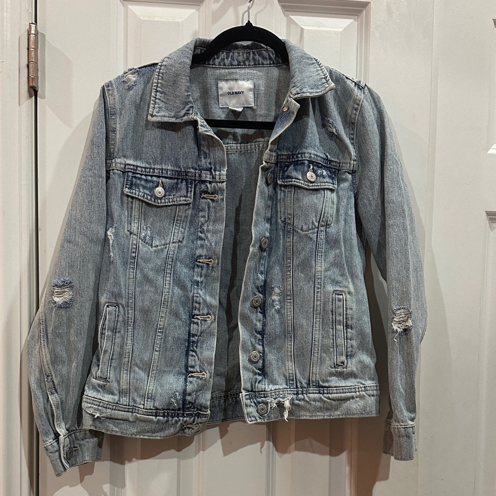 NWOT Old Navy Light Blue Denim Jacket size S - Picture 6 of 9